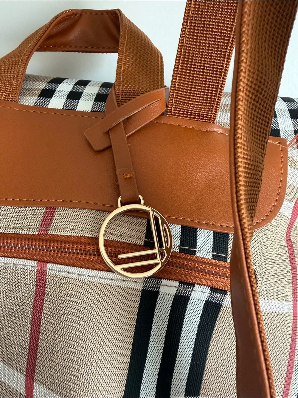 LouLu Plaid Backpack Womens Bag